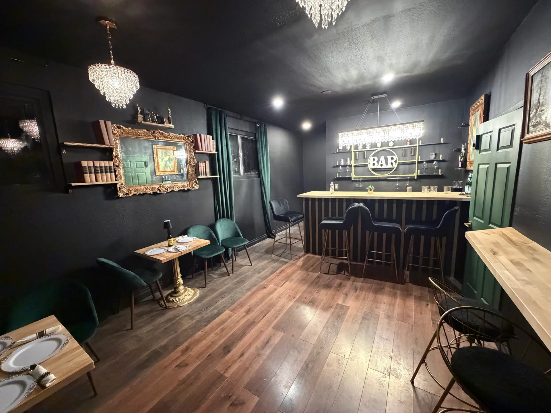 Restaurant & Bar standing film set at Media Ave Studios